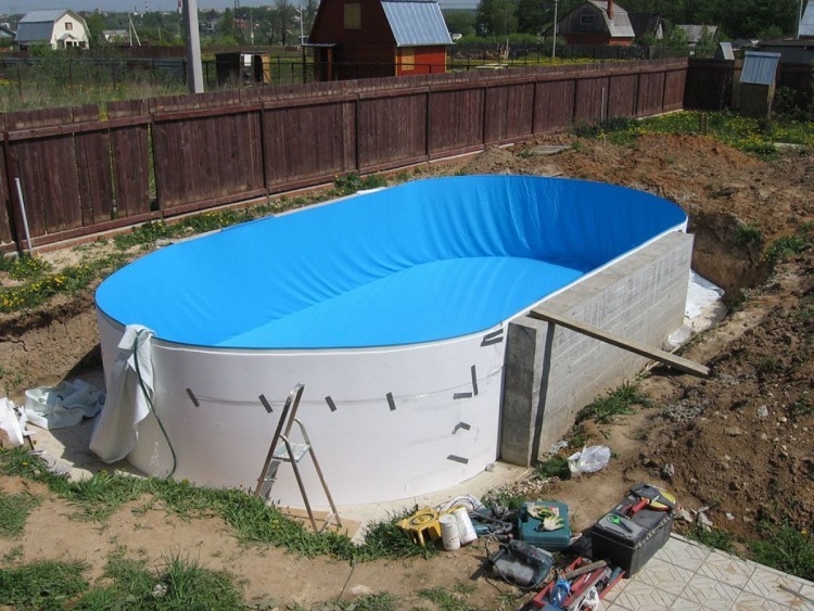 Заглубляемый бассейн Summer Fun овальный 6.23x3.6x1.2 м (рис.3)